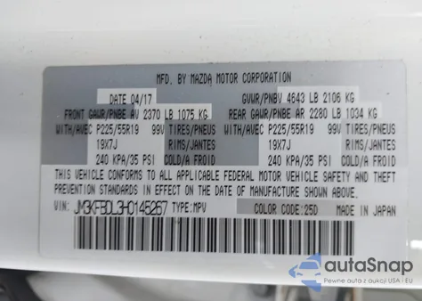 2017 Mazda Cx-5 Grand Touring из США, поврежденный, VIN JM3KFBDL3H0145267